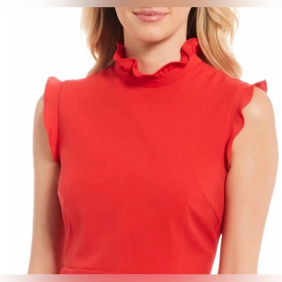 Julie Brown Mya Red Sheath Dress 2 - Picture 13 of 15